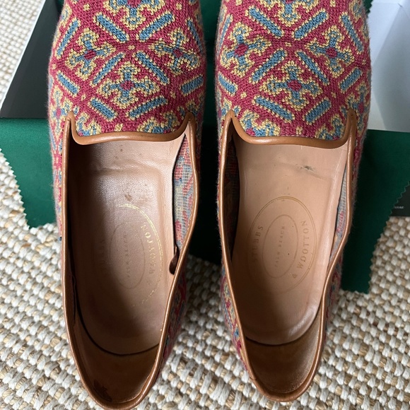 Stubbs & Wootton Men\'s Needlepoint Slippers Size 9 main image 7